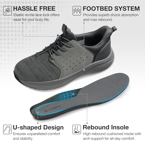 HEEZ Mens Slip On Fashion Sneakers Walking Shoes for Men Comfortable Breathable Casual Running Shoes2
