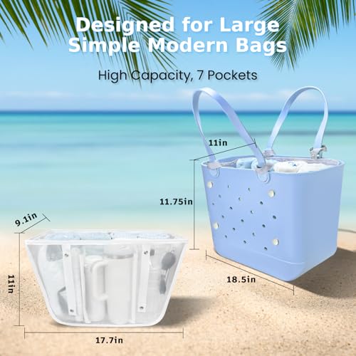 Image of XYFuuee Beach Bag Organizer Insert for Large Simple Modern Bag Accessory