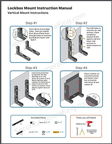 Dvr Lockbox Cctv Vertical Wall Bracket Digital Video Recorder #TOP4