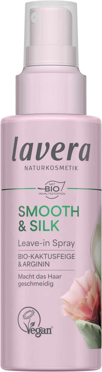 lavera Leave-In Spray Smooth & Silk - silikonfrei, vegan, Naturkosmetik, 100 ml