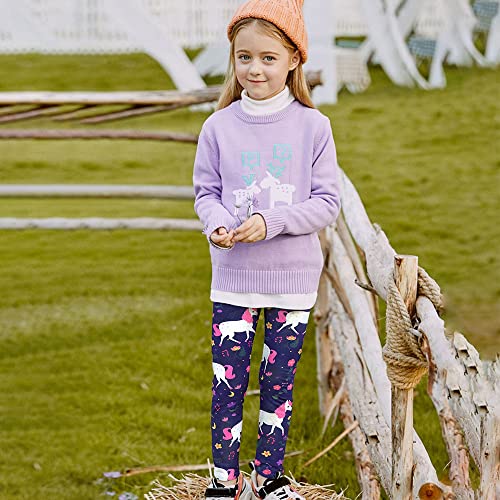 Image of ZukoCert Girls Leggings Multipack - Soft Comfortable Athletic Leggings for Girls 4-12 Years