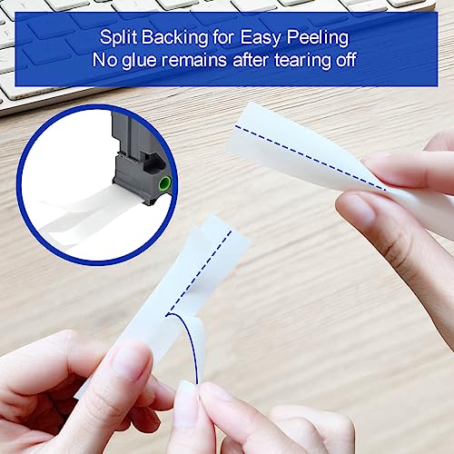 10-Pack Label Maker Tape Replacement for TZe231 Brother P Touch Label Maker Tape 12mm 0.47 Inch Laminated White Tz Tape Compatible for PT-D210 PT-D200 PT-D220 PT-H100 PT-H110 PT-D6 image 8