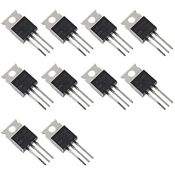 Bridgold 10pcs IRFZ46N IRFZ46 46 N-Channel MOSFET Transistor,53A 55V, TO-220AB 3-Pin.