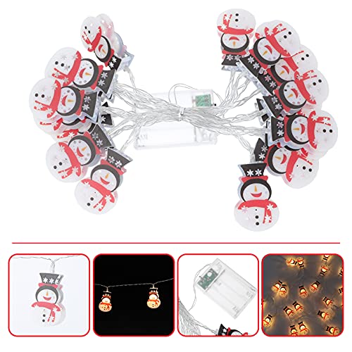 1 PC Snowman LED Lâmpada Decorativa Atmosfera Decorativa Snowman Light Cadeia