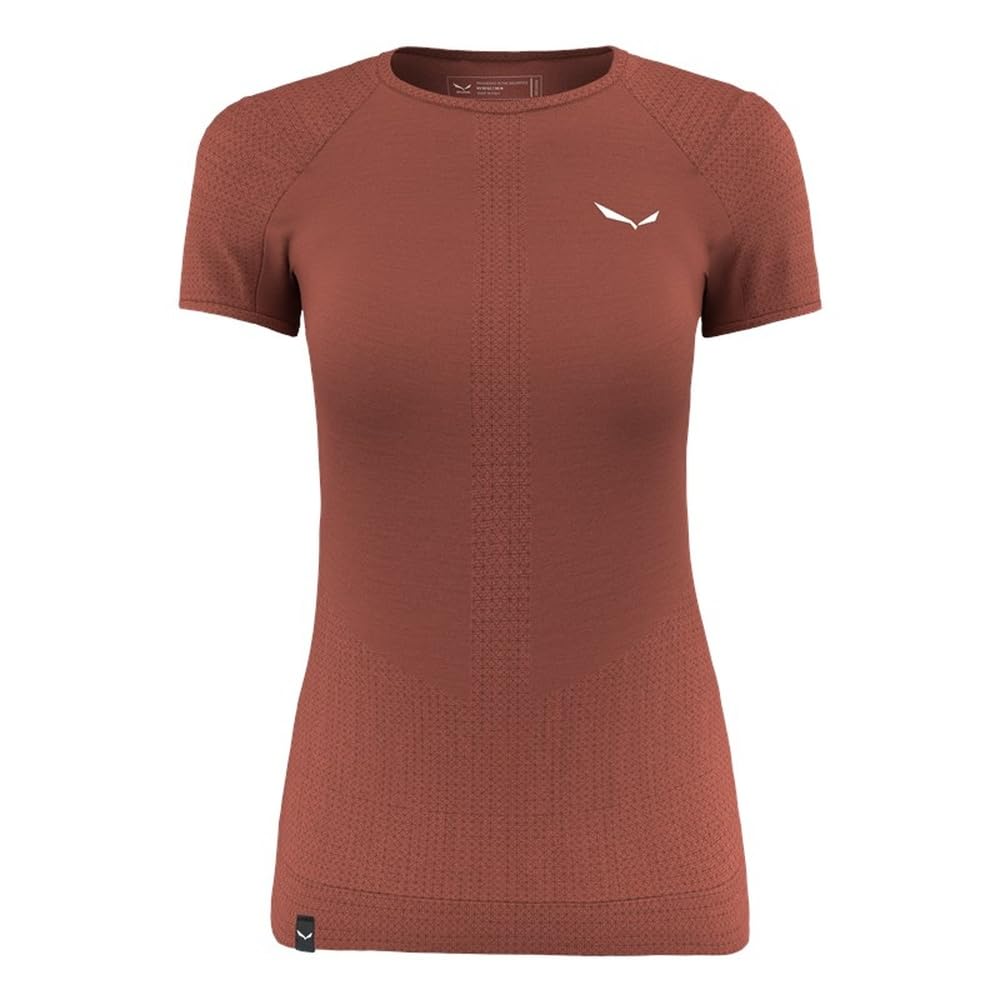 Salewa Zebru Medium Warm AMR T-Shirt W, czerwony (Etruscan red), S