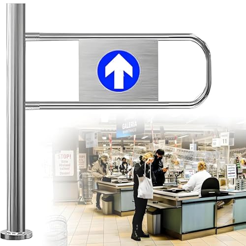 Porte à sens unique anti-intrusion : portillon battant inox 90x100cm pour stopper les sorties par l'entrée