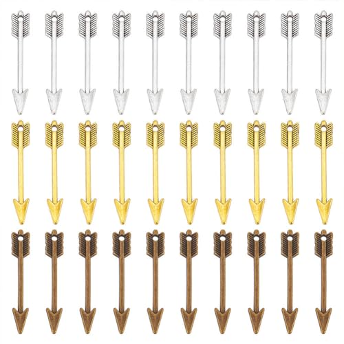 Breloques flèche en boîte pour offrir un kit de création de collier de protection unique