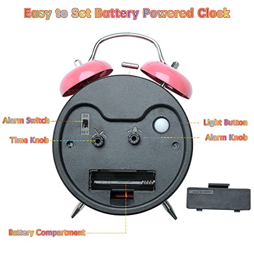 Peakeep Learning Clock for Kids Time Teaching, Loud Alarm to Wake Up - Image 5
