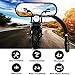 DREAMIZER Universal 8MM/10MM Black Mini Oval Side Mirrors Motorcycle Rear View Mirrors Compatible with Harley Road King Softail Street Electra Glide Dyna Iron 883 Sportster 1200