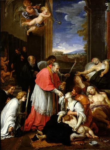 Tableaux peinture sur toile Pierre Mignard décoration chambre 60x90cm
