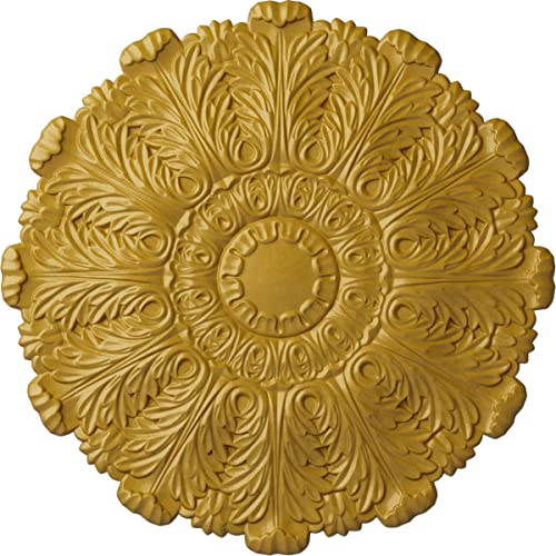 Image of Ekena Millwork CM31DUIGS 31 inch x 1-1 /2 inch Durham Ceiling Medallion, Iridescent Gold