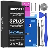 2021 Wavypo Battery for iPhone 6 Plus, 4250mAh High Capacity New 0 Cycle Replacement Battery for iPhone 6Plus A1522 A1524 A1593, with Full Repair Tools