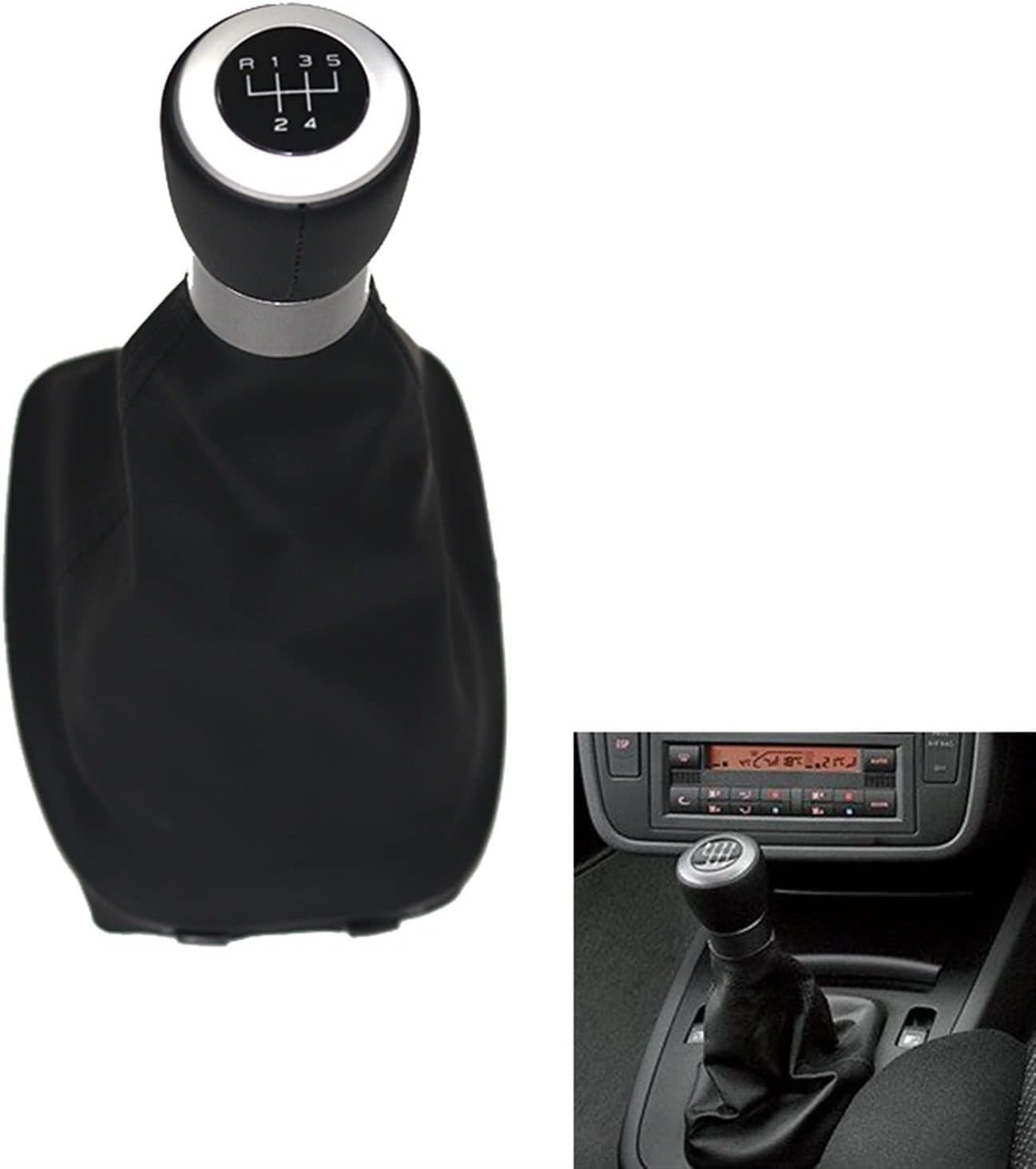 Pomello del cambio Pomello del cambio per auto, stile, 5 marce, leva manuale, impugnatura a testa di,per Seat Alhambra