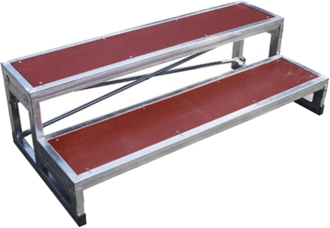 Chorpodest Stufenpodeste, geeignet for Auftritte und Reden; robust tragbar, ideal for Schulen verschiedene Veranstaltungen klappbare Chortreppe(2Tier)