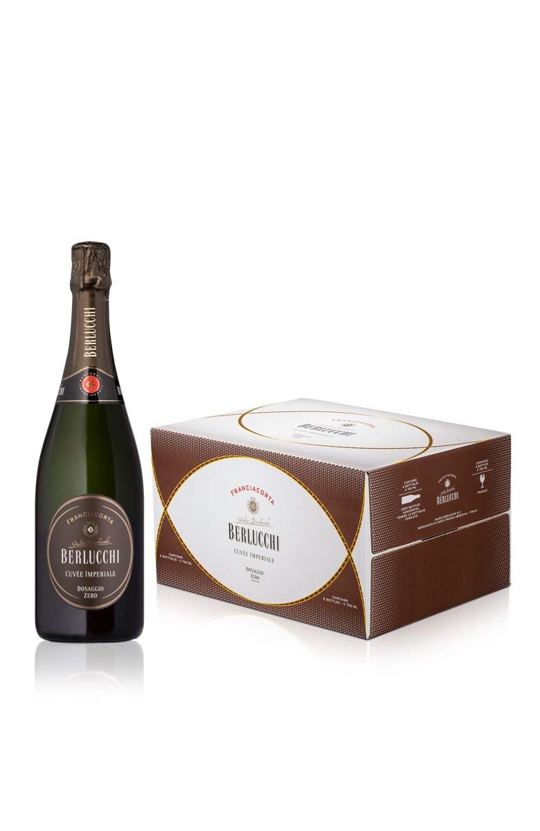 Berlucchi Franciacorta Cuvée Imperiale Dosaggio Zero Pas Dosè [ 6 Bottiglie x 750ml ]