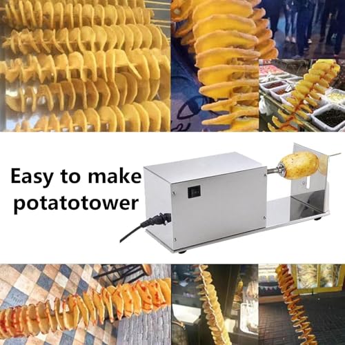 Cortadora espiral eléctrica para papas de acero inoxidable miniatura 2