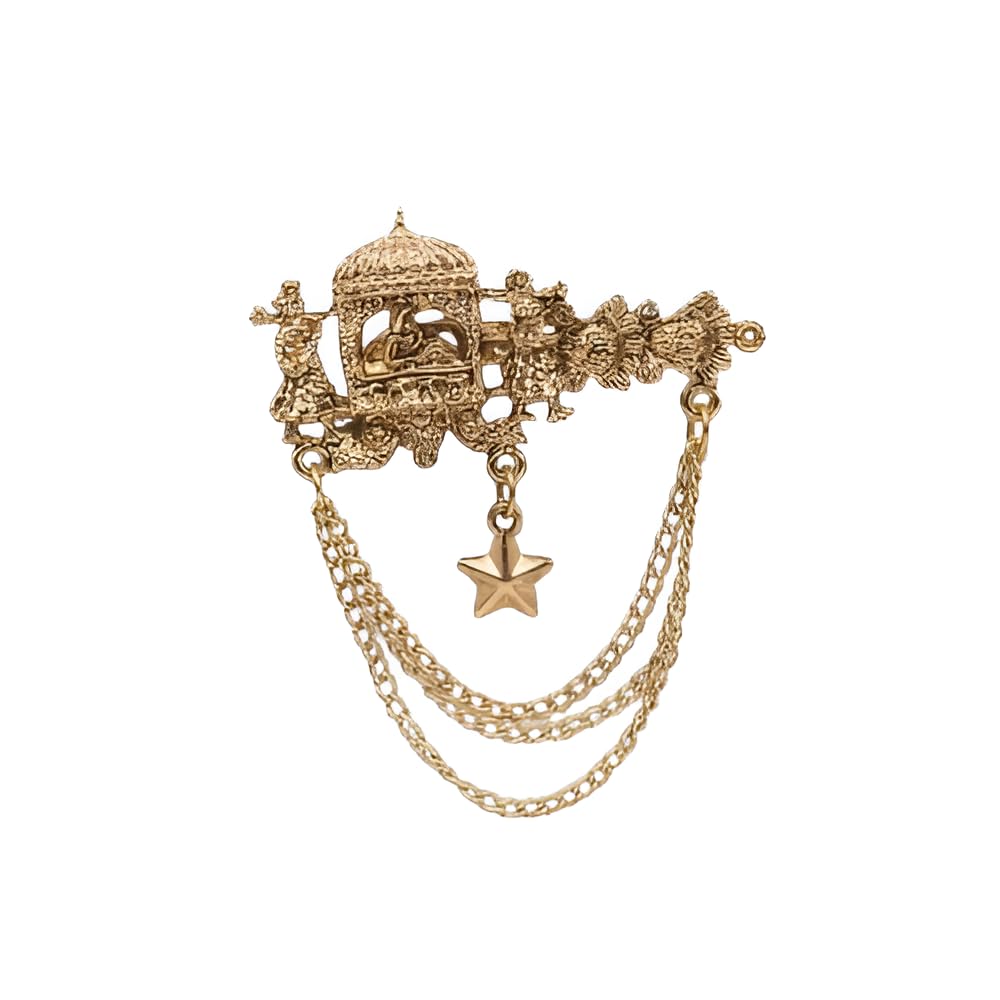 Groom Sherwani Brooch with Traditional Carriage Design-picture-35