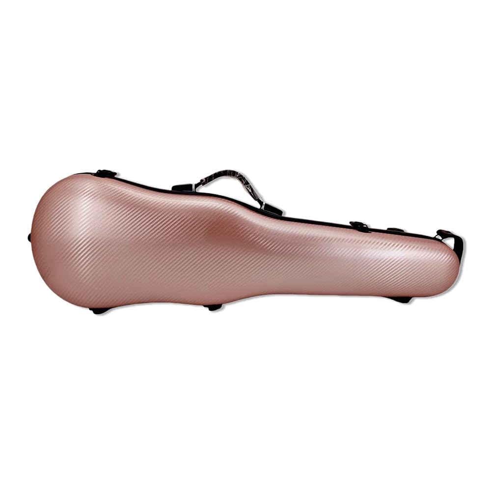 yinfente Estuche para violín 4/4 de tamaño Completo, Funda de violín de Fibra de Carbono Fuerte