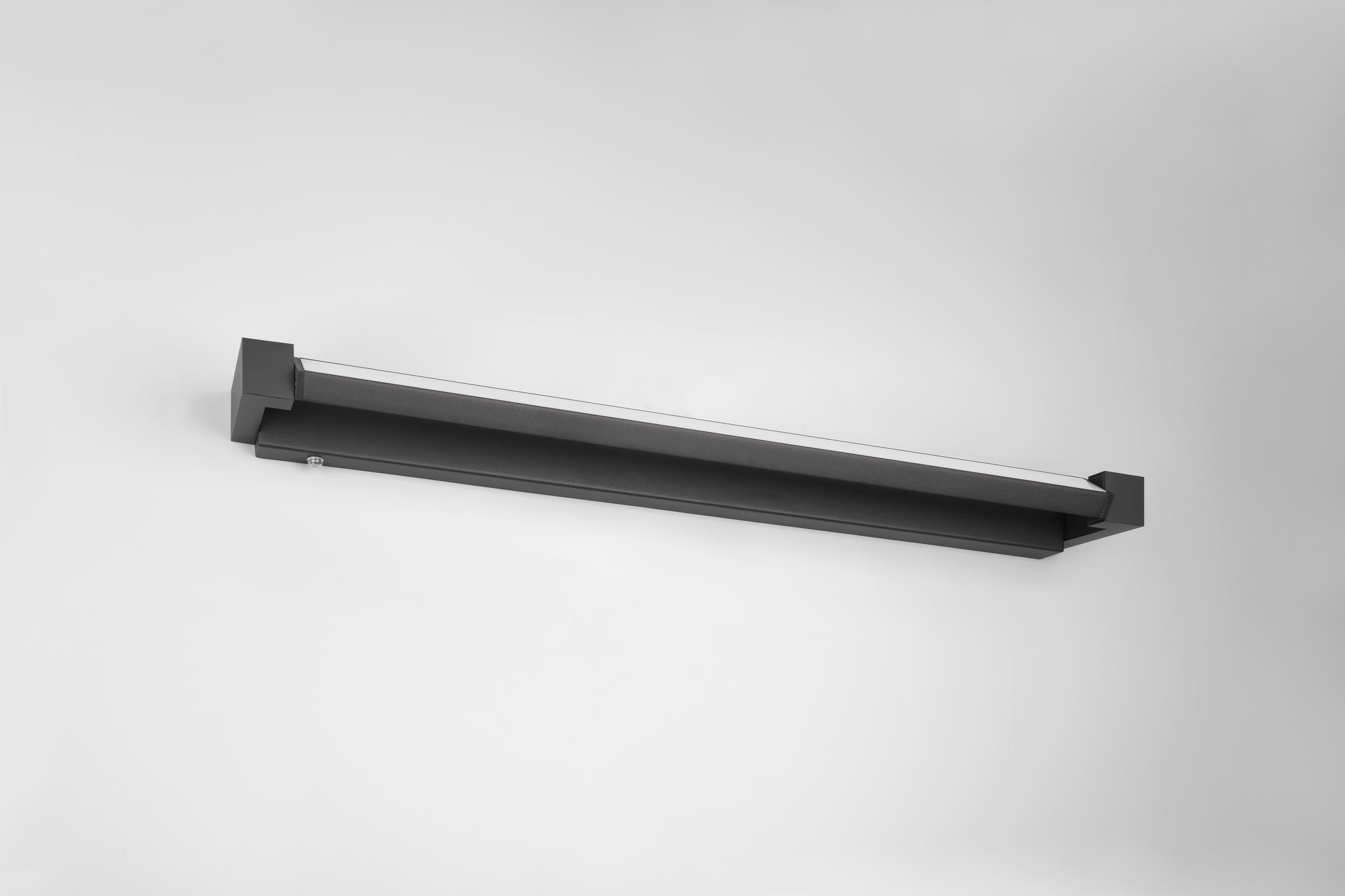 Trio Leuchten LED Badezimmer Wandleuchte Fabrizio 284779132, Aluminium Schwarz matt, 15.5 Watt LED, Lichtfarbe einstellbar, dimmbar