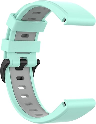 Miniatura 4 de Compatible con Garmin Fenix 6 Sapphire Watch Bands, Forerunner 945 Bands, 0.866 in Quickfit Silicona Correa de repuesto para Garmin Instinct, Fenix