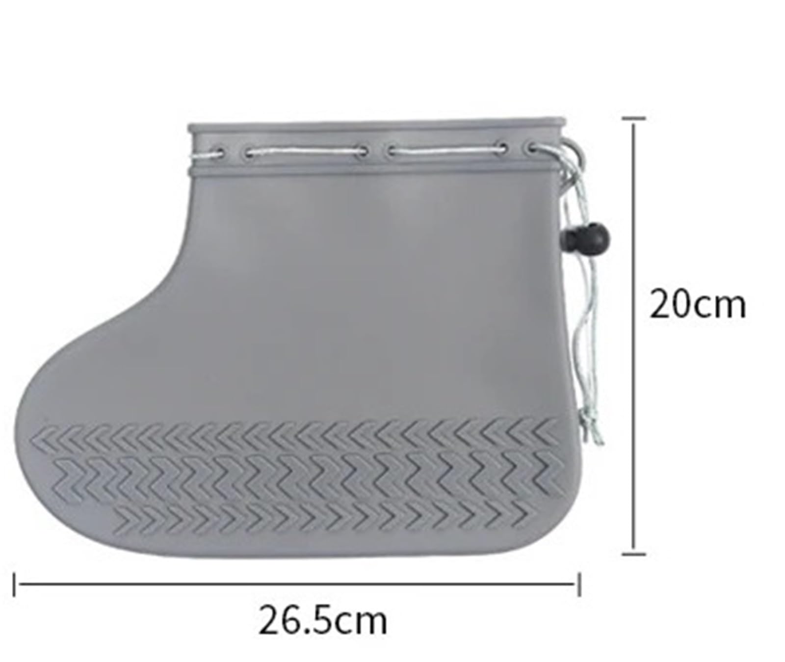 2 paia di scarpe in silicone antiscivolo impermeabili copriscarpe antipioggia resistenti all'usura elastiche for riutilizzabili for giornate pioggia all'aperto Per La Casa