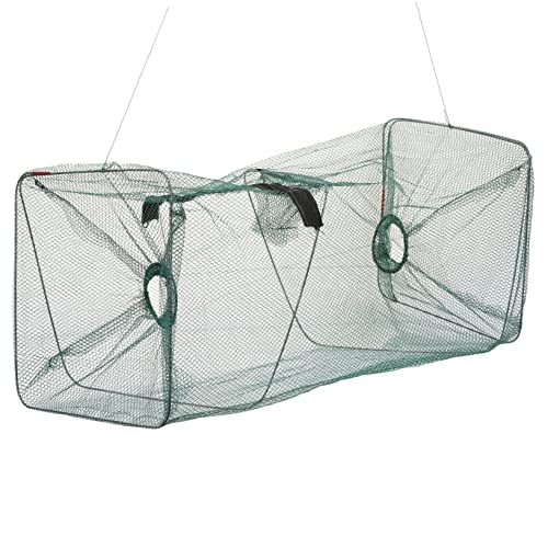 VANZACK Jaula Plegable para Camarones y Cangrejos Nylon Cesta De Almacenamiento Portátil para Atrapar