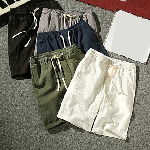 Short clásico para hombre con bolsillos y tiro plisado miniatura 4