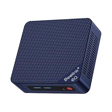 Beelink Mini PC, EQ12 Mini pc 12ª Geração Intel N100 (até 3,4GHz) 4C/4T, 16GB DDR5 500GB PCle SSD/2×HDMI+Typc 4K 60Hz 3 Saída Gigabit Ethernet/2×LAN/WiFi6/BT -5.2