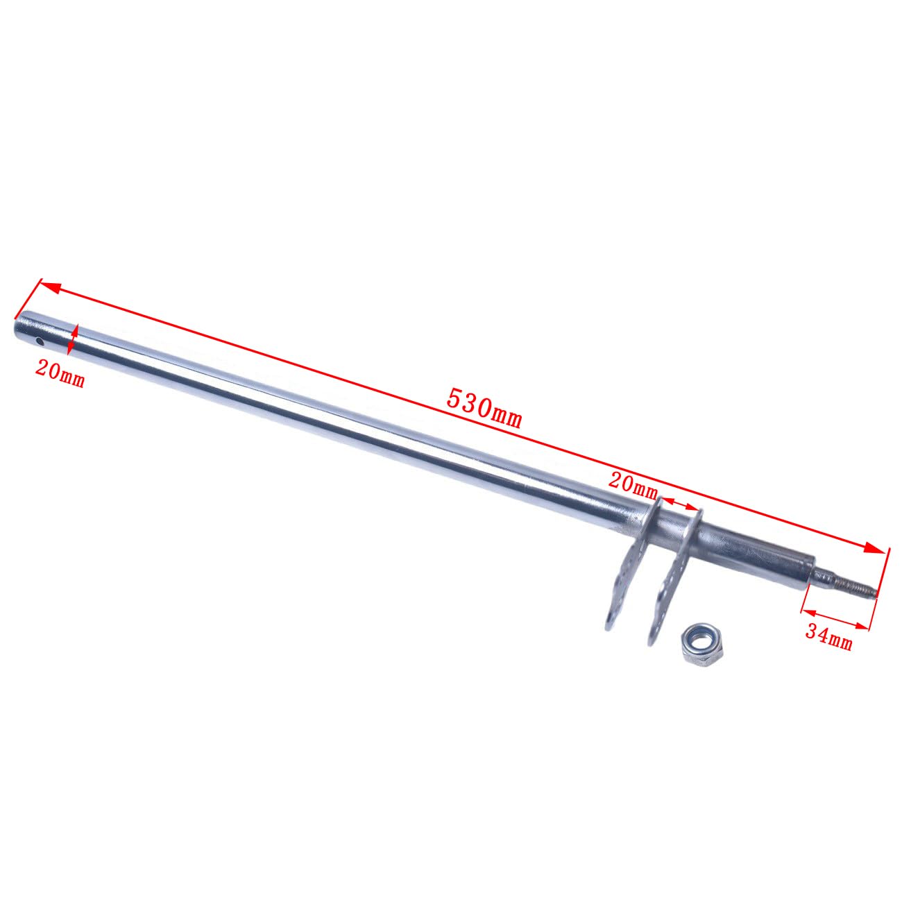 Colonna dello sterzo per TonyKart/OTK M8 Thread Go-Kart Racing Parts Chrome