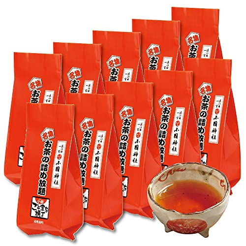 小國ことまち横丁 真っ赤な袋のお茶の詰め放題 詰め放題 和紅茶 たっぷり 1,600g (和紅茶, 10袋)