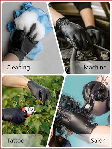 PROMEDIX P Nitrile Disposable Gloves,4mil-100 Count,Gloves Disposable Latex Free,Powder Free for Cooking,Household,Food safe