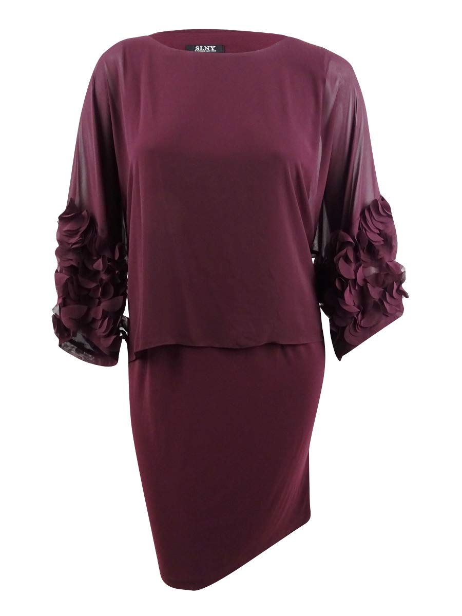 Sl Fashions Slny Women S Plus Size Chiffon Rosette Popover | Desertcart  Brunei