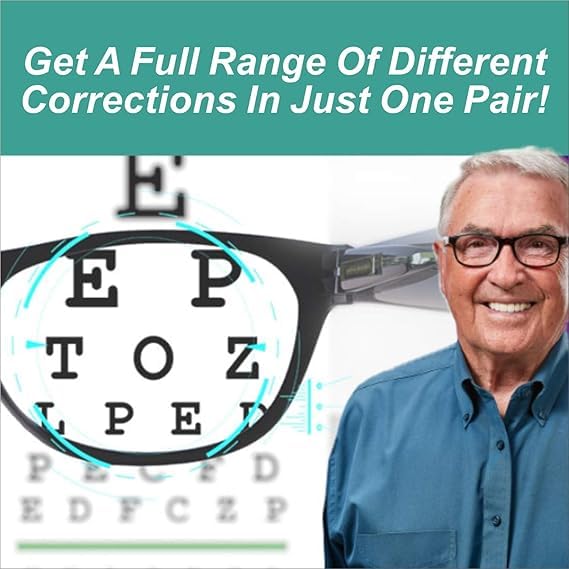 Triyugo One Power Readers Auto Focus Reading Glasses, Read Small Print and Computer Screens Glasses Clear Focus Optic .5-2.5x Strength, Flex Focus Optic Glasses for Unisex... - Image 4