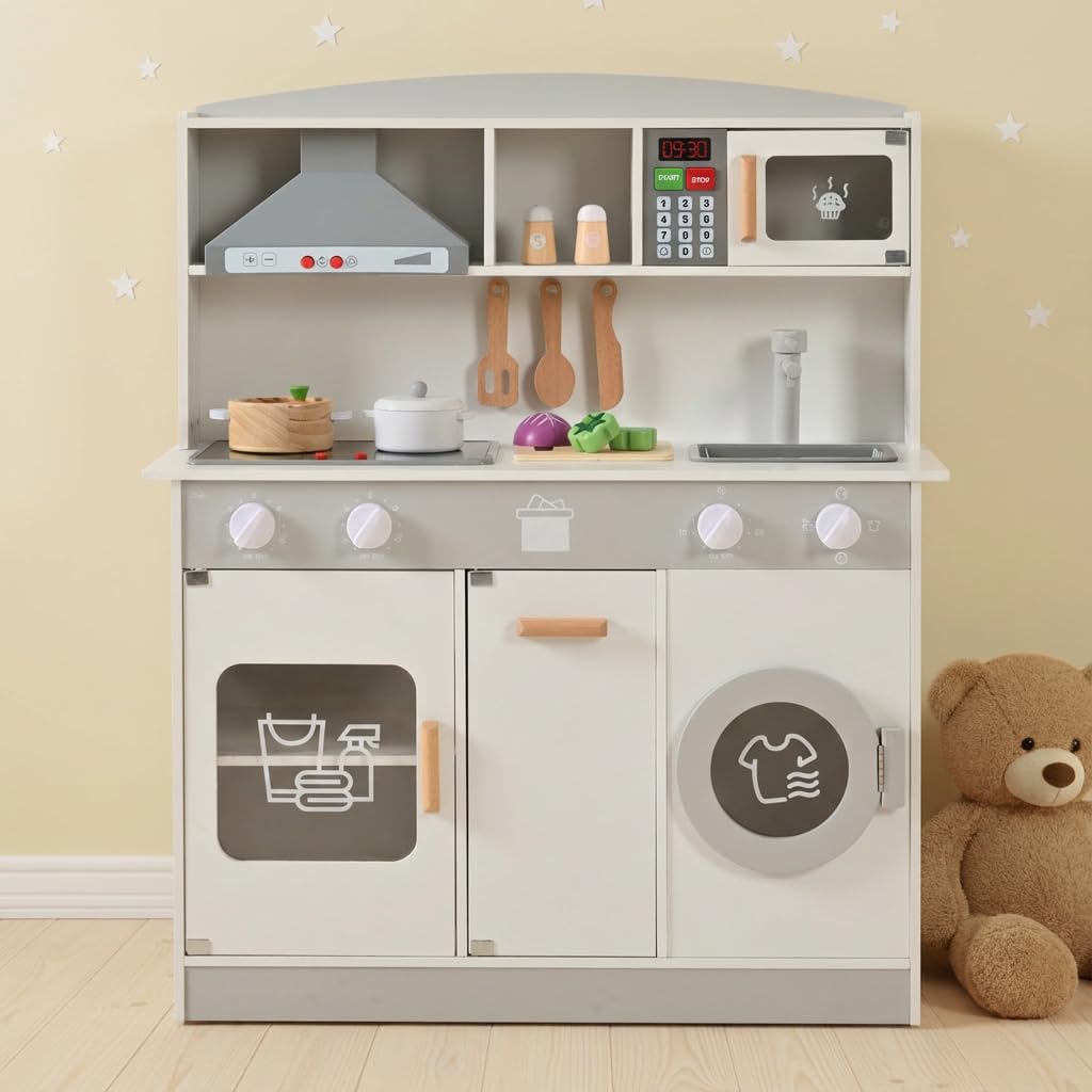 Amazon | 森風ShinrinKaze おままごと キッチン 木製 洗濯機 電子 Amazon | 森風ShinrinKaze おままごと キッチン 木製 洗濯機 電子