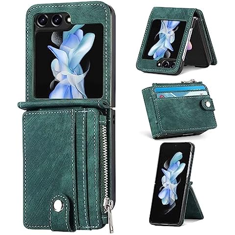 ZCDAYE PU Leather Case for Samsung Z Flip 5 Cover