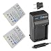 EN-EL5 EforTek Battery (2-Pack) and Charger Kit for Nikon CoolPix P530, P520, P510, P100, P500, P5100, P5000, P6000, P90, P80, 4200, 5200, 5900, 7900, P3, P4, S10 Cameras,100% Compatible with Original