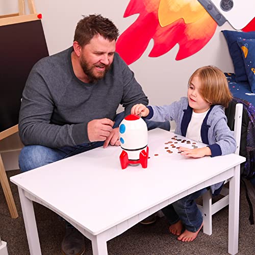 Hapinest Ceramic Piggy Bank For Boys, Rocket #TOP3