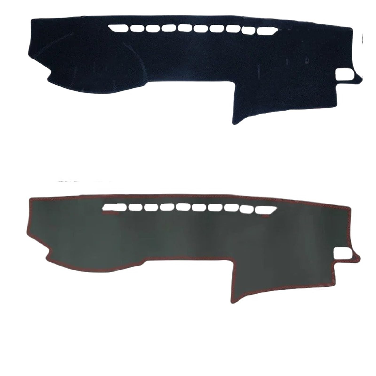 Alfombra Para Salpicadero Alfombrilla Cuero Antideslizante Para Salpicadero Para Toyota Para Land Para Cruiser Prado 120 J120 2003-2009 Accesorios Para Parasol 2006 2007 2008(Leather-Black)