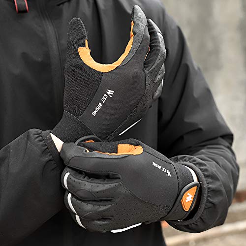 Andoer Luvas de ciclismo antiderrapante respirável masculino anti-choque para esportes ao ar livre l