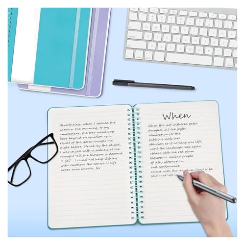 Carnet de notes en cuir A5 rigide couverture premium - 3