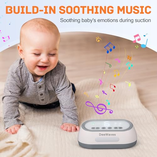 Deewaves T-3 Nasal Aspirator For Baby,75 Kpa Electric Baby Nose Sucker For Infants And Toddlers, Rechargeable Automatic Nose Cleaner With 6 Levels Of Suction,4 Silicone Tips,Music And Light Soothing Function thumb #5
