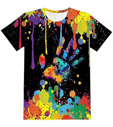 Yasswete Boys Girls T-Shirt 3D Realistic Graphic Crewneck Short Sleeve Printed Tee Shirt Tops for Kids Teens 6-16 Years