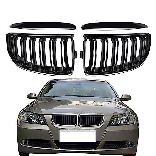 Parrilla riñón delantera de coche para parachoques de modelos E90 E91 2005-2008 7
