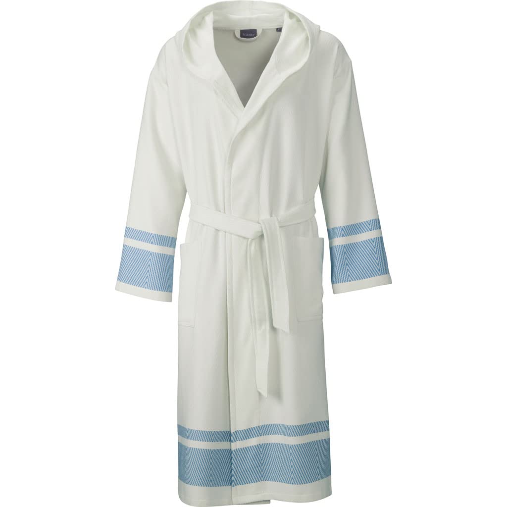 Egeria Setpreis Lynn Hamam Kapuzenmantel blau Gr. L + Pestemal Hamamtuch 341
