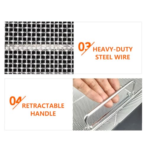 Cesta rectangular de acero inoxidable 304 para lavado seguro sin caídas 6