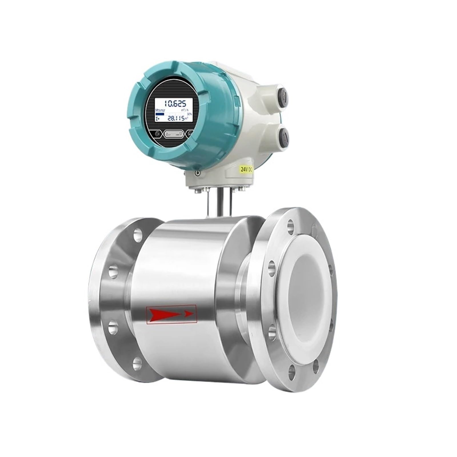 QfUxYYSLD Industrial Wastewater Flow Meters Electromagnetic Water Flow Meter for Sanitary Milk Stainless Steel Body Material High Precision(DN65)