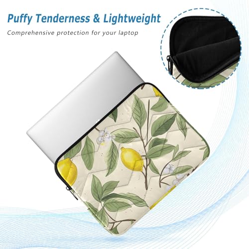 Funda Acuarela Limón Floral Amarilla para Laptop 13-14 Pulgadas miniatura 5