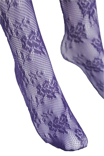 Image of TBFT Guling one pair sexy black or hot pink stockings pantyhose fishnet tights lace leggings for women Christmas rose pattern