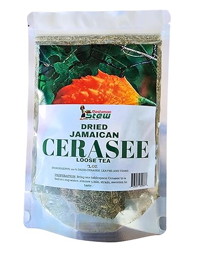 Jamaican Cerasee Tea 2oz - Dried Bitter Melon Loose Leaf Tea | Traditional Caribbean Detox Tea | Caffeine Free Herbal Wellness Tea | RastaMan Stew
