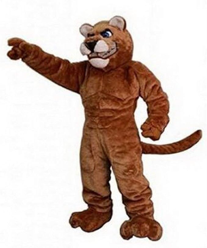 Eamior Cougar Cosplay Cosumes Adult Size for Men & Women with Built-in Fan Inside the Head and Ice Pack Vest